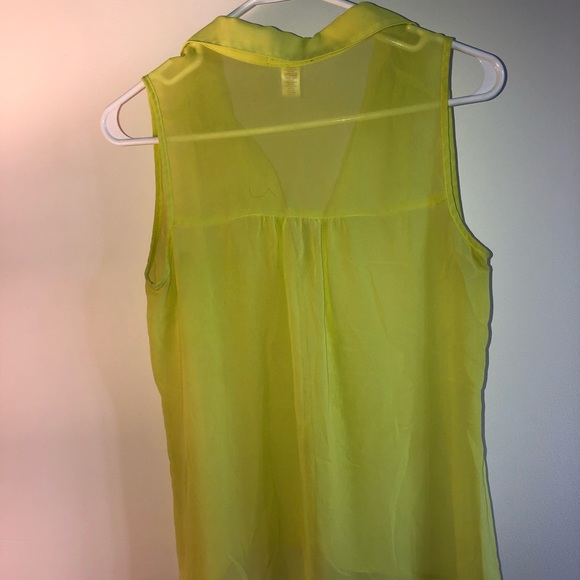 Sheer blouse. Great color! - Picture 2 of 2